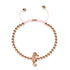 Riff | 18 Karat Roségold | Seepferdchen Makramee Charmballa Armband